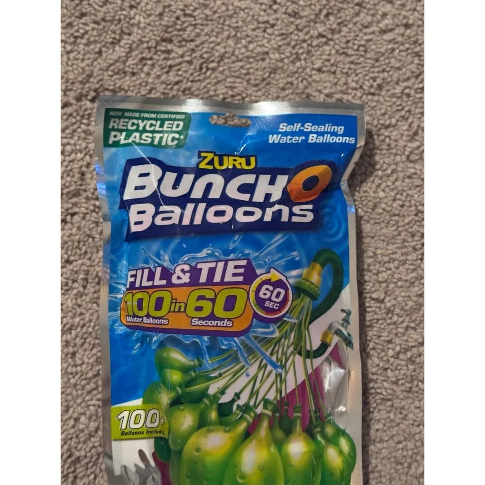 ZURU Bunch O Balloons ZURU Bunch O Balloons 100 Water Balloons Fill & Tie 60 Sec